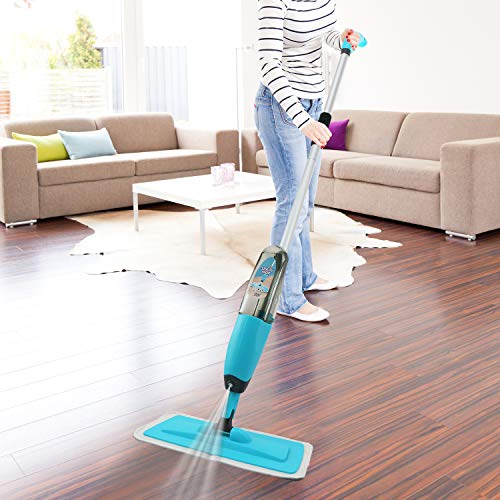 360 Spin Spray Mop Strongest Heaviest Duty Mop - Includes Refillable 700ml Bottle & 2 Reusable Microfiber Pads - Thumbnail 7