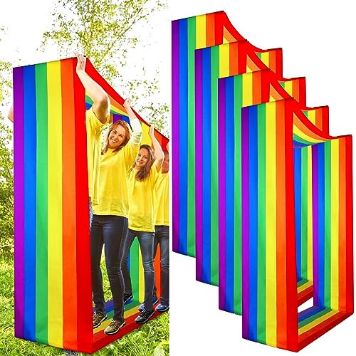 Liliful 4 Pcs Team Building Games Group Learning Activity Playing Run Mat Colorful Carnival Field Day Mat for Boys Girls Adults Indoor Outdoor Race Games Office Backyard Party