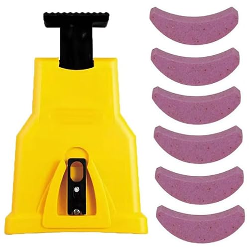Affilacatena portatile per motosega, affilatrice veloce, con 6 pietre abrasive, affilatrice professionale Saw kit affilacatene elettrico per motosega, adatta a motoseghe da 14/16/18/20 pollici