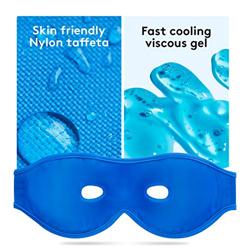 Umisleep Augenmaske Kühlend & Wärmend Kompresse, Kühlmaske Gel Augen Kühlpads Kühlpack Kühlakku für Migräne, Augenringe, Kopfschmerzen,trockene augen,Geschwollene,Wiederverwendbare Schlafmaske Kühlend - Image 3