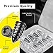 GradCap 20pcs Tyre Repair Kit, Tire Rubber Nails Tool, Self-Service Car Wheel Puncture Repair Screws with Screwdriver Set for Auto, Motorcycle, Bike, Truck, Tractor, Jeep, ATV (10S & 10L)