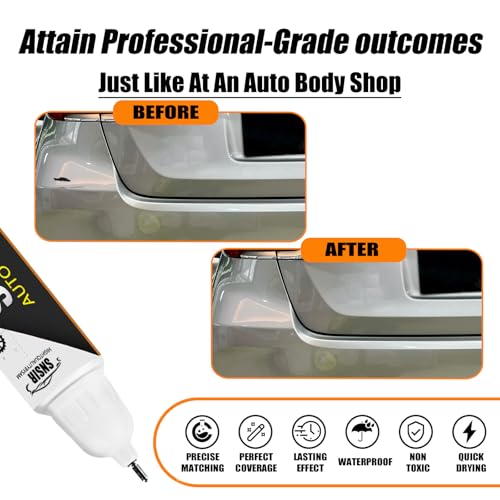 Image of Car Touch up Paint(1D4 Pewter Metallic) Compatible with Toyota, Car Paint Pen Scratch Repair Two-In-One Touch Up Paint, Premium Car Scratch Remover for Deep Scratches