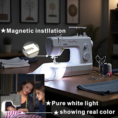 Image of YinzPlus U Shape Magnetic Sewing Machine Light COB Chips 2 Watt 200 Lumen Ra 90 High Brightness 6000K White Light