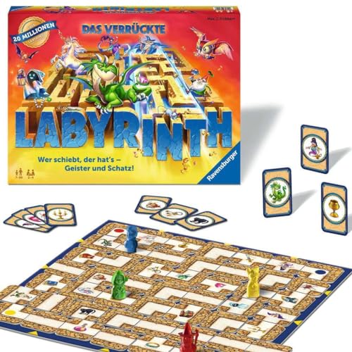 Ravensburger Familienspiel 26955 - Das verrückte Labyrinth - Gesellschaftsspiel - Spieleklassiker für 2-4 Personen, Brettspiel ab 7 Jahren – Bild 5