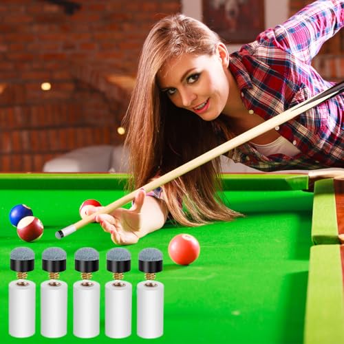 Image of PROBEROS 10pcs 13mm Billiard Cue Tips for Pool Snooker Golf Grip Use