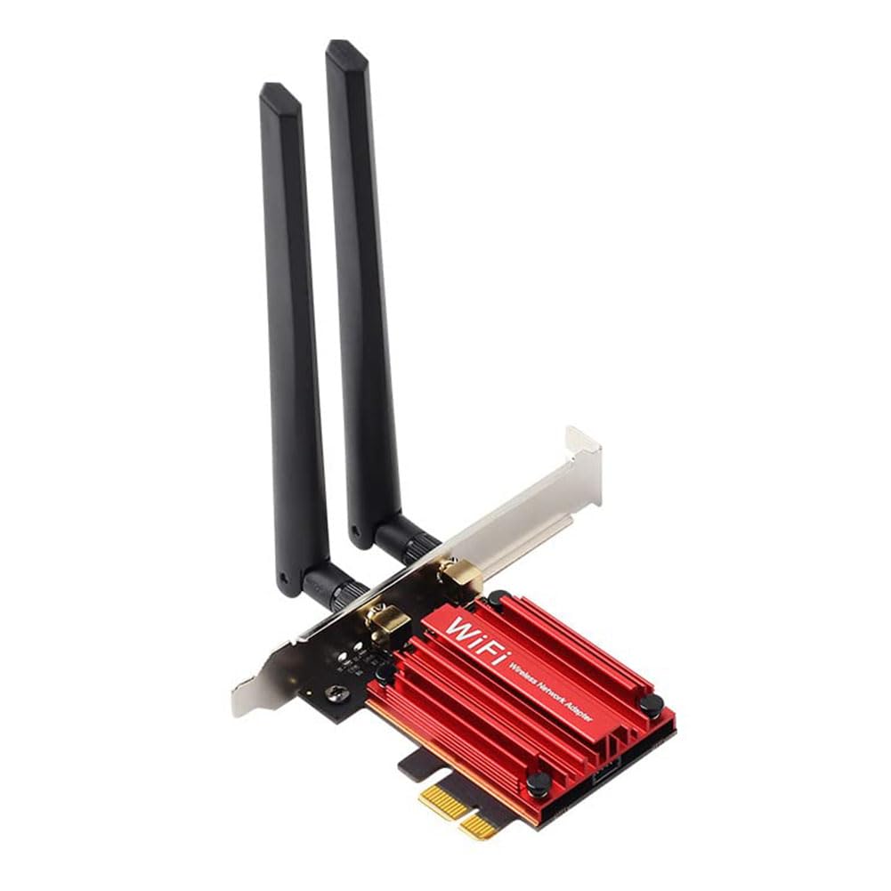 Adaptateur Réseau sans Fil WiFi 7 BE200 Pro Pcie BT5.4 Tri Bande 2,4 G/5 G/6 GHz Carte WiFi sans Fil BE200 pour Win11 Linux Facile à Utiliser
