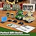 bessome 2 Pack Cute Cartoon Remote Control Battle Tanks with Laser tag|Hobby RC Cars Shoot to Ejected Out|Military Army Toys for 6 7 8 Year Old Boys Girls | Christmas Birthday Gifts for 8-12