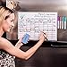 Whiteboard Chore Chart - Magnetic Dry Erase Chore Board for Multiple Kids - Chores White Board for Fridge - 17X12” - 5 Markers & Eraser with Strong Magnet - Family Refrigerator Weekly Planner