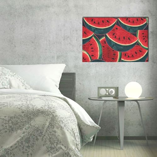 Tableau pasteque rouge poster mural pour decoration chambre zen - 4