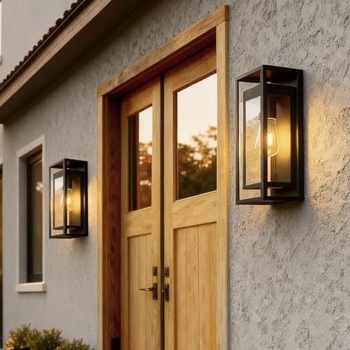 Image of 15 inch Outdoor Wall Lights 2 Pack Large Exterior Lighting Fixtures