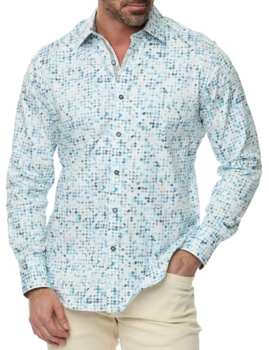 Robert Graham Men's Barraza Long Sleeve Woven Button Down Shirt