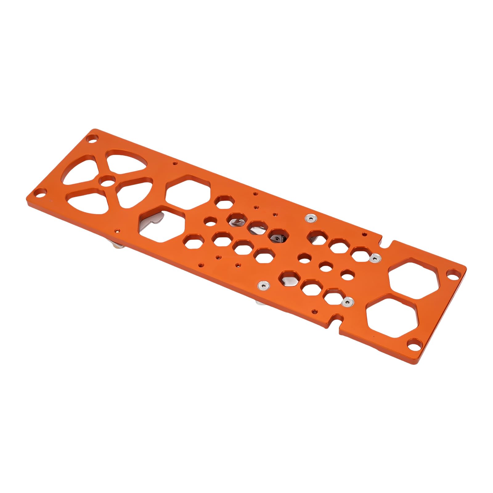 Guida per sega circolare, taglio 90°, accessorio in alluminio, 34 cm | Morsetto di guida per rotaia,Alluminio anodizzato 8mm,per piastra di serraggio posizionamento,Taglio legno,Arancione