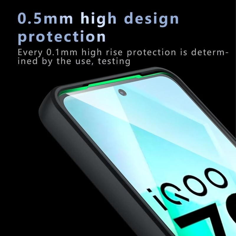 Image of REALCASE Back Cover Case for VIvo T3 Pro 5G / Iqoo Z9s Pro 5G | Slim Fit Hard PC Back & Soft TPU Bumper | Protective Shockproof Case for VIvo T3 Pro 5G / Iqoo Z9s Pro 5G (Black+Clear)
