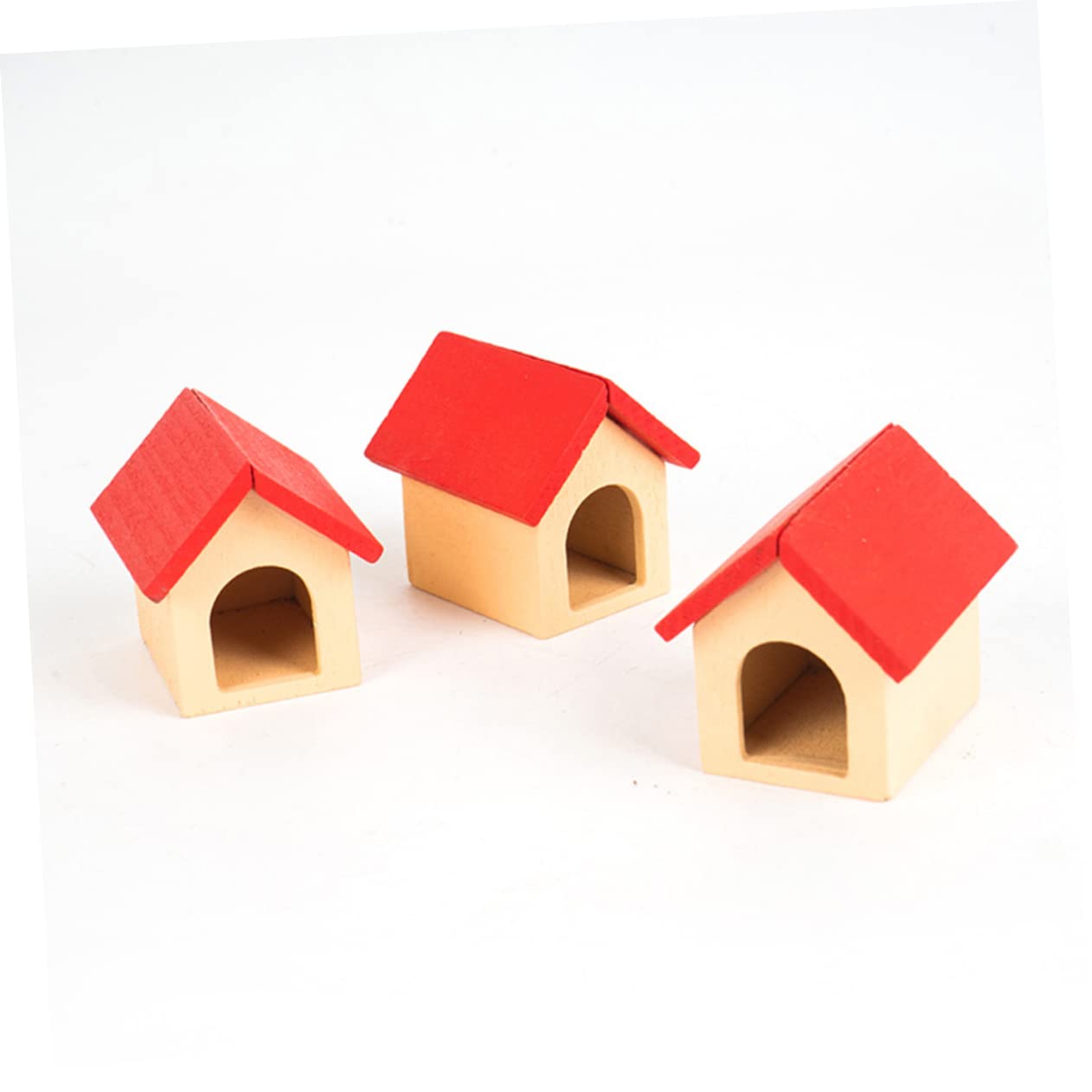 犬小屋　ミニチュア Amazon.co.jp: EXCEART ミニ木製犬小屋 ミニチュア犬小屋