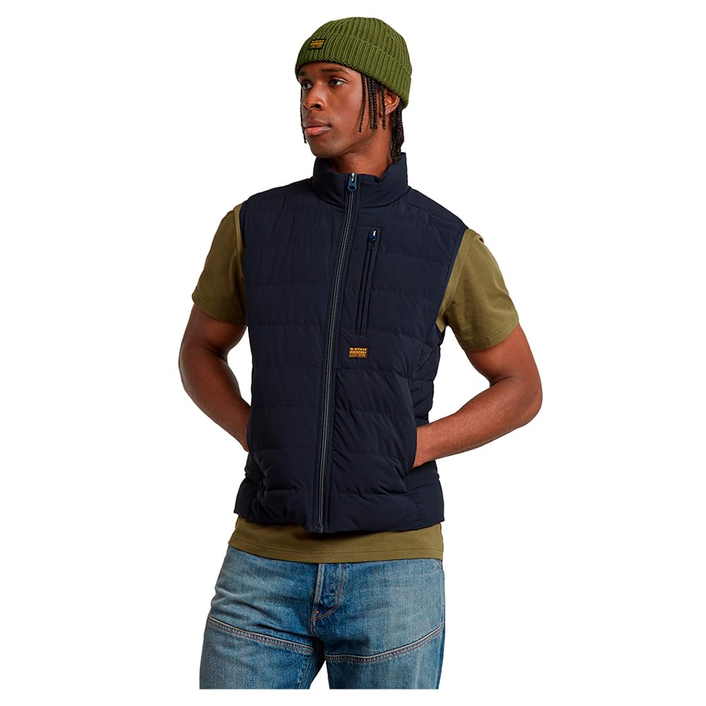 G-STAR Uomo Foundation Liner Vest, Blu (Salute D24277-D518-C742), Xxl-image