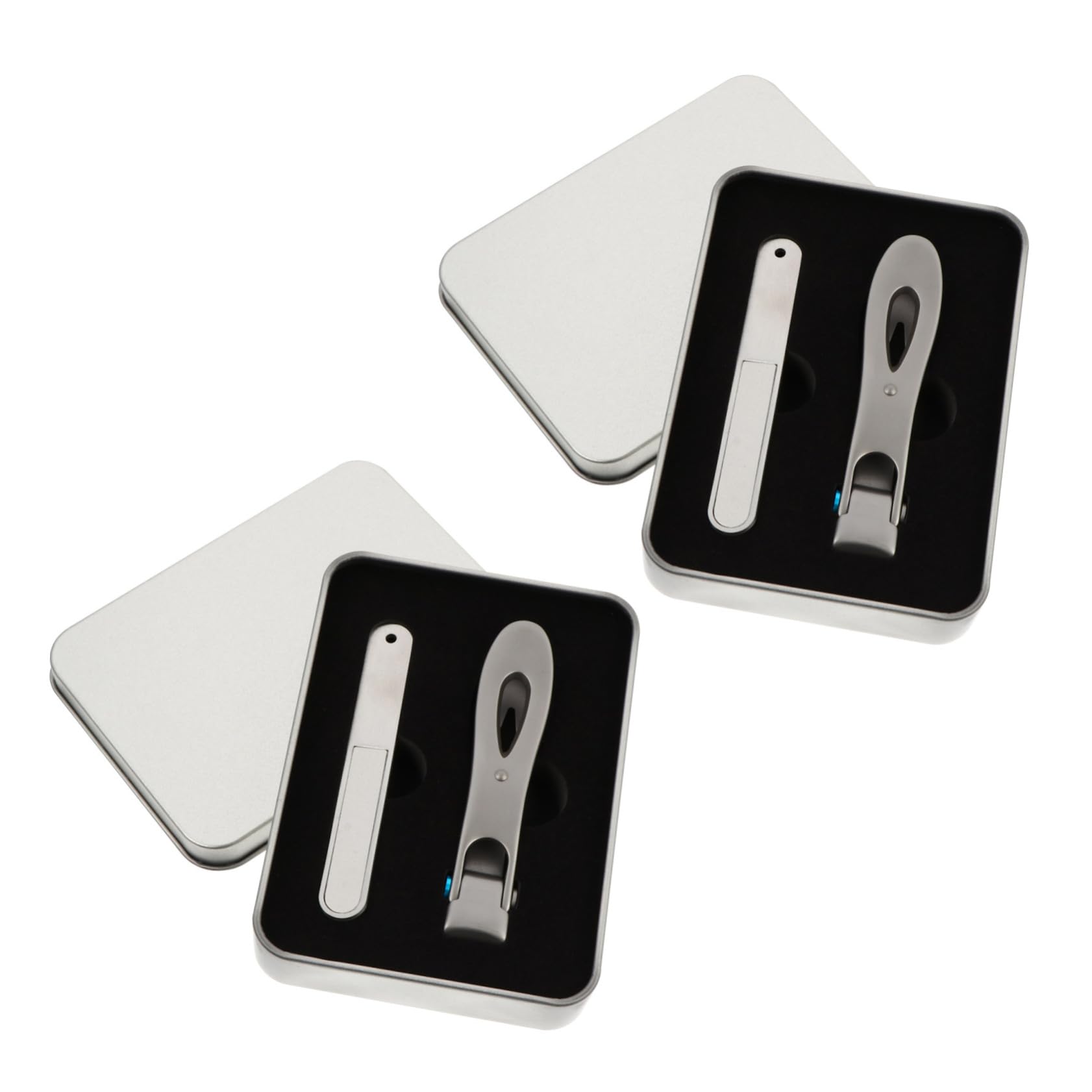 Set Tagliaunghie 2 Pezzi in Acciaio Inossidabile Argento