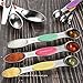 Magnetic Measuring Spoons Set Stainless Steel Dual Sided Stackable Teaspoon Tablespoon Nesting Measuring Spoon for Measuring Dry and Liquid Ingredients Color