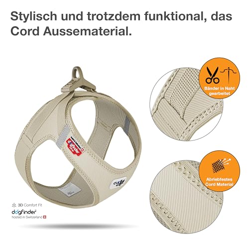 Vest Harness curli Clasp Cord Tan M