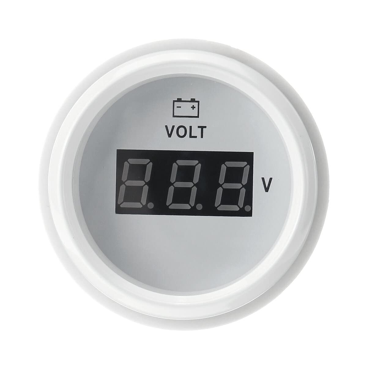 YONGYAO 8-16V / 16-32V / 8-32V 12V 24V 52mm voltímetro medidores de Voltaje voltímetro para Caravana Barco Coche Marino luz roja-#11