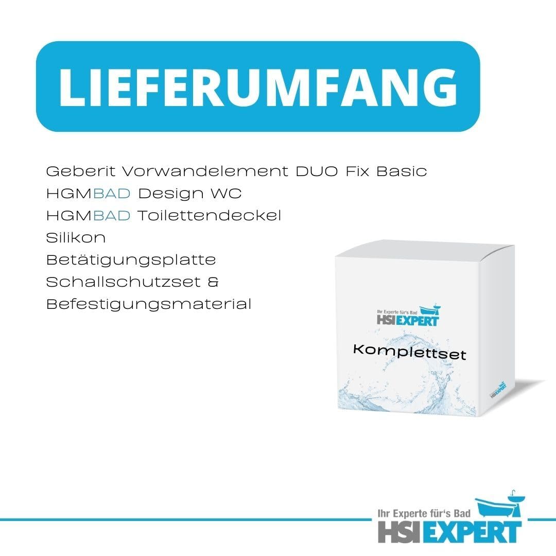 Duofix Spülkasten Drückerplatte schwarz matt Comfort Design WC Komplettset