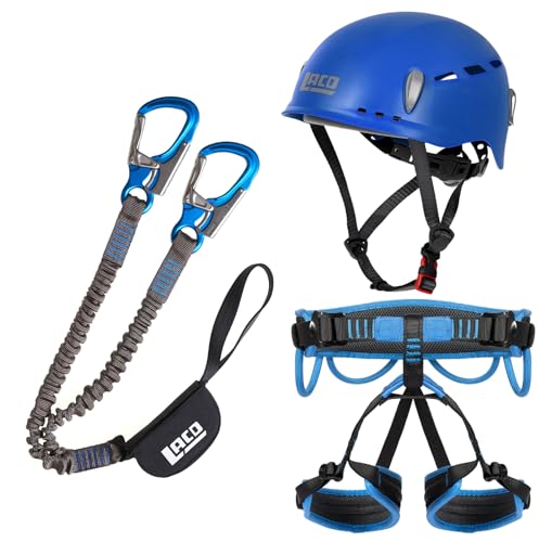 LACD Klettersteigset Pro Blue + Klettergurt Start + Helm Protector 2.0 Blue...