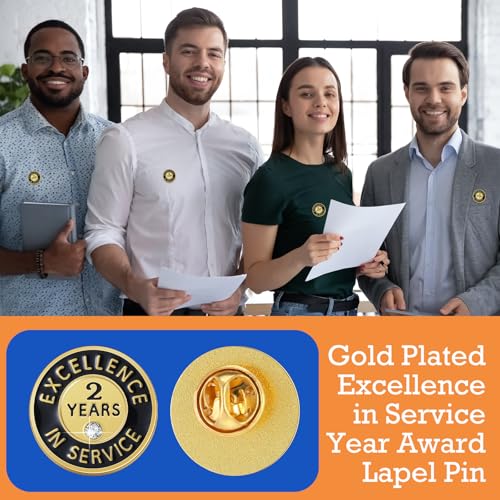 Image of Ferreve 50 /20 Pcs Year of Service Pins Employee Excellence Award Lapel Pin Performance Recognition Reward Anniversary