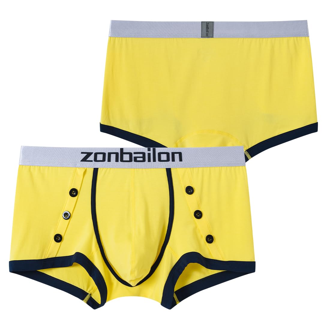 Boxer da uomo in bambù morbido a vita bassa boxer pantaloncini da uomo ad asciugatura rapida sacchetto gamba corta pack