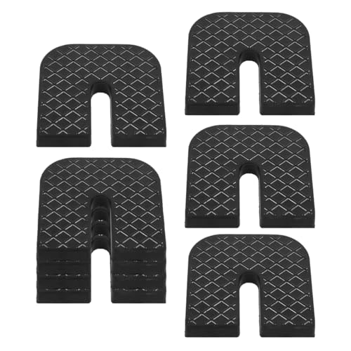 Cabilock 8Pcs U Shaped Vibration Pads Noise Reduction Rubber Damping Pads for Washing Machines Air Conditioners Non Slip Easy Install High Load Capacity Shock Absorbing