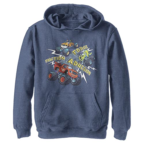 Nickelodeon Kids' Blaze and The Monster Machines Three Vehicles Youth Pullover Hoodie
