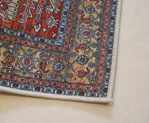 Tapis de salon antidérapant vintage fini les glissades devant le canapé