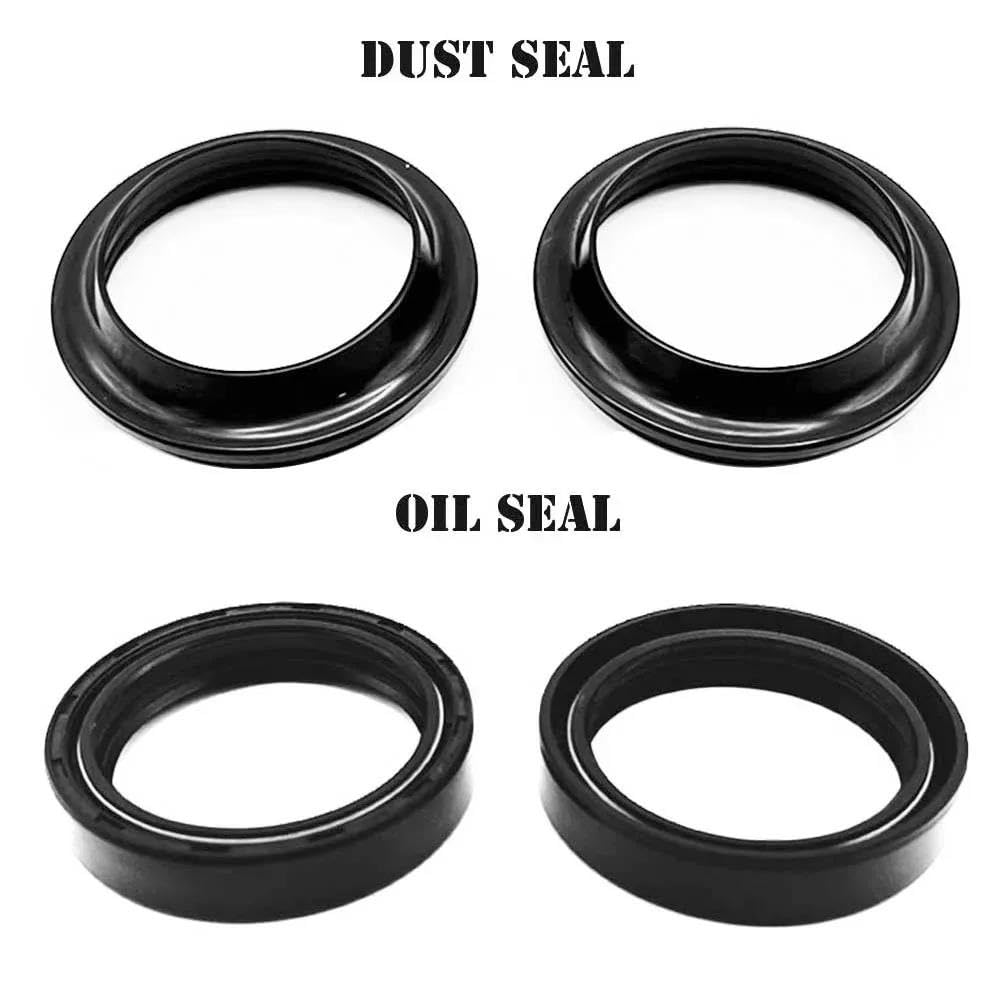 Para Suzuki GSF 400 600 650N 650S Para Bandit AN650 Para Burgman SV650 GSX600F Retén Aceite Y Antipolvo Horquilla Delantera(4 Set)