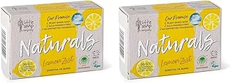 Little Soap Company Naturals Range - Bar Soap | Vegan, Cruelty Free, No SLS or Parabens, Refreshing Cleansing Soap bar, Natural Eco Friendly Body & Hand Soap, 100g (Lemon Zest) (Pack of 2)