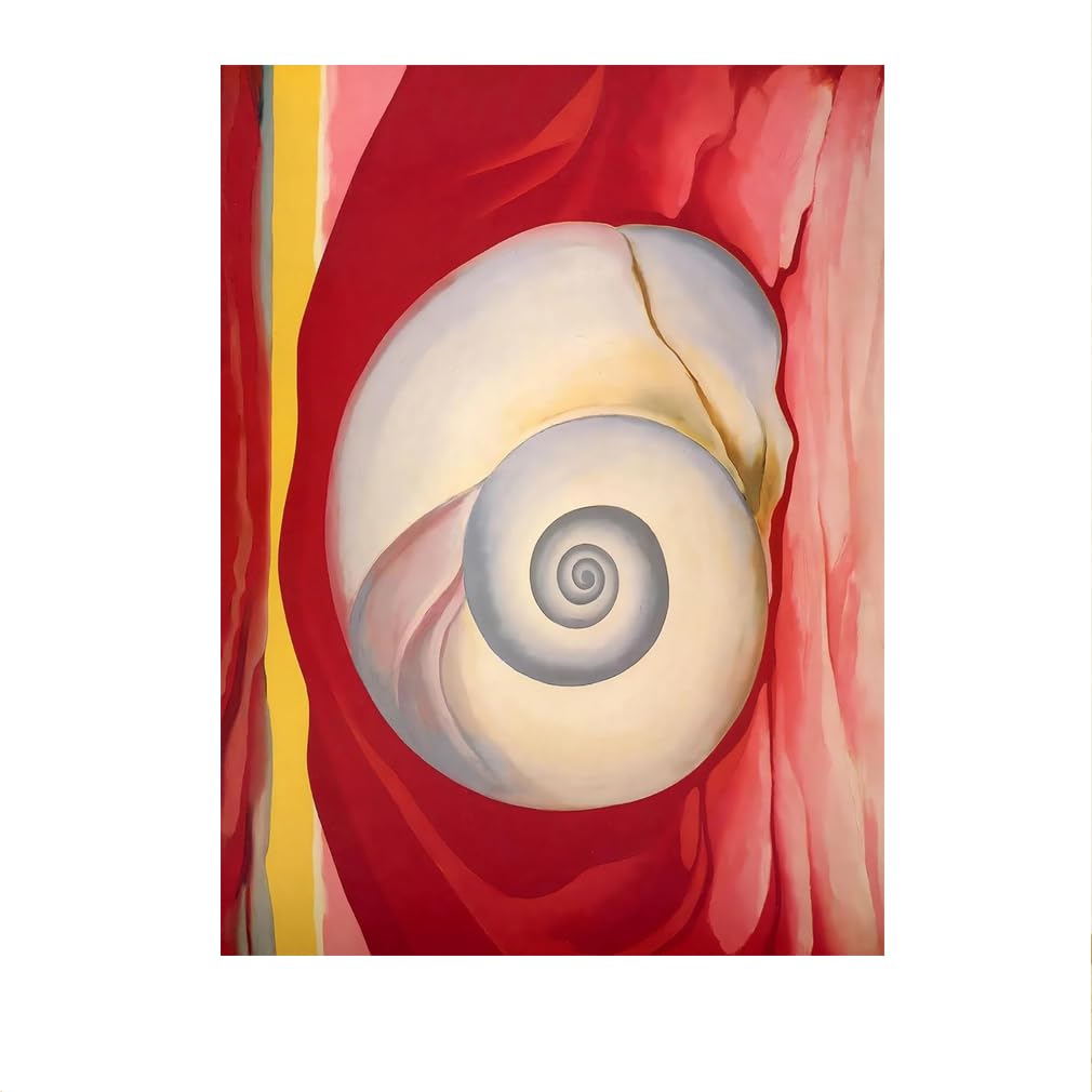 LHHJF LJHFA Georgia O'Keeffe Abstract Posters《Shell》Canvas Wall Art Georgia O'Keeffe Painting And Prints For Modern Home Decor Pictures 40x60cmx1 No Frame