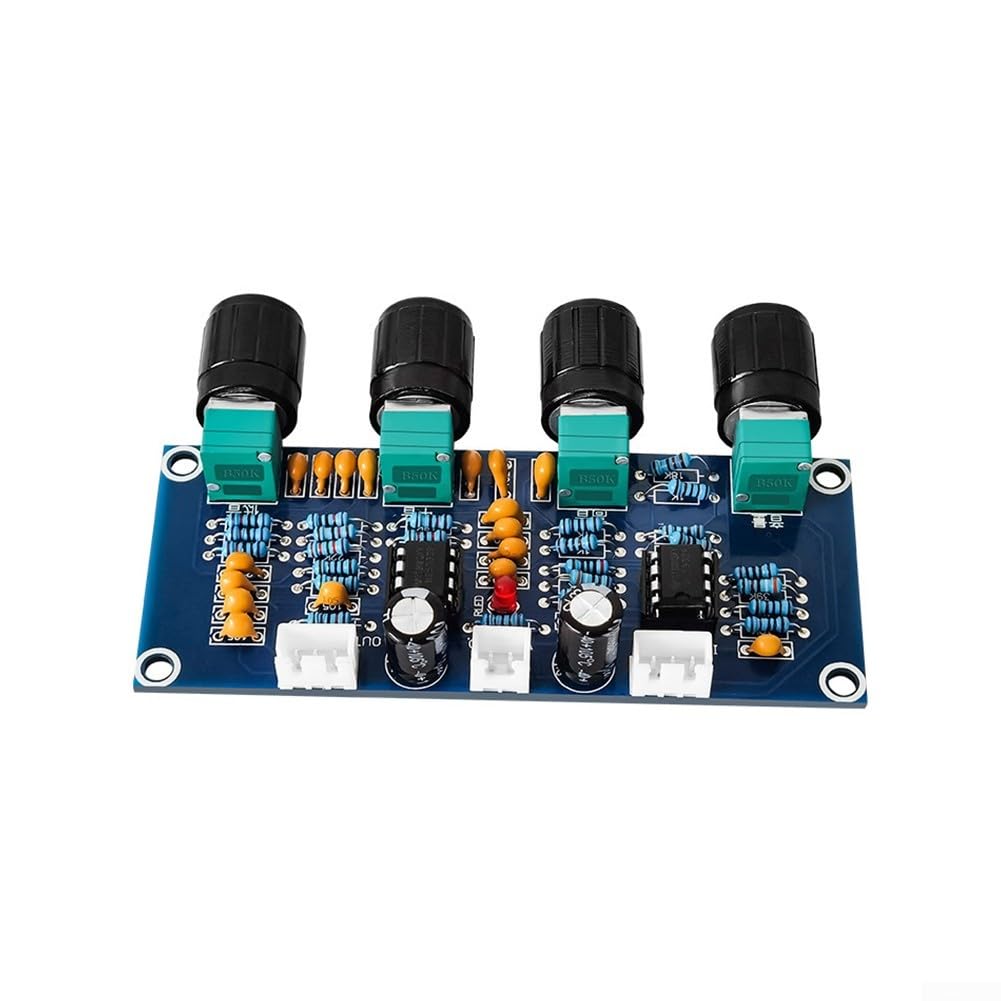 Scheda preamplificatore controllo tono NE5532 IC DC 12-24 V modulo audio bassi alti volume