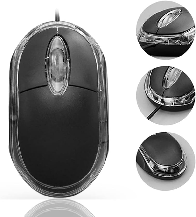 SKYPIA Flashing Light USB 3D Optical Wired Scroll Mice