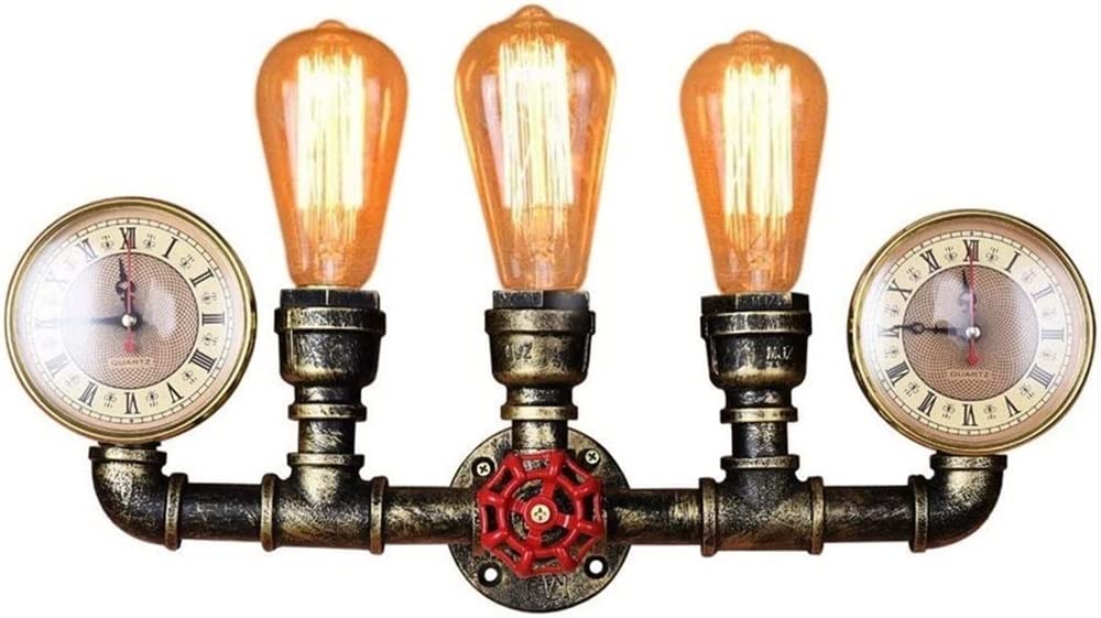 ITOSUI Retro Steampunk Wall Sconce - Industrial Iron Lighting Fixture for Living Room & Bedroom