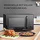 Toshiba Freistehend MW2-AC25TF(BK) 4-in-1 Mikrowelle mit Heißluft & Grill & Kombi Funktion / 25L / 900W / 1100W Grill / 2100W Heißluft/Emaille Innenraum/Drehteller mit Positionsspeicher/Schwarz
