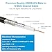 MOOKEERF KMR240 N Cable - 6FT Ultra Low Loss N Male to N Male Cable Pure Copper 50 ohm for 3G/4G/5G/LTE/ADS-B/Ham/GPS/WiFi/RF Radio to Antenna or Signal Booster Use