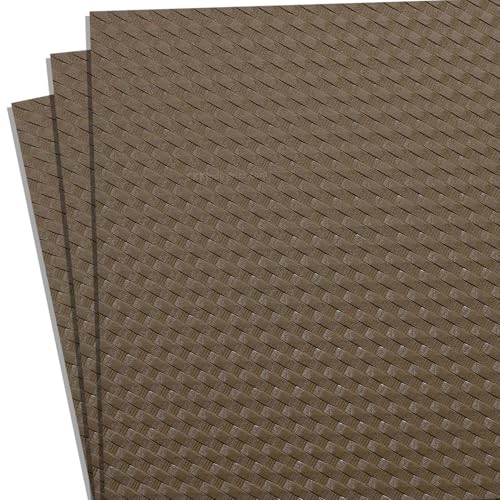 HOLSTEX Thermoform Sheet - (Basketweave Texture) - (.093 Thickness) - (12in x 12in Sheet) - (Killer Coyote) - (3 Sheets) - for Holster Making, DIY Cosplay, Airsoft Armor