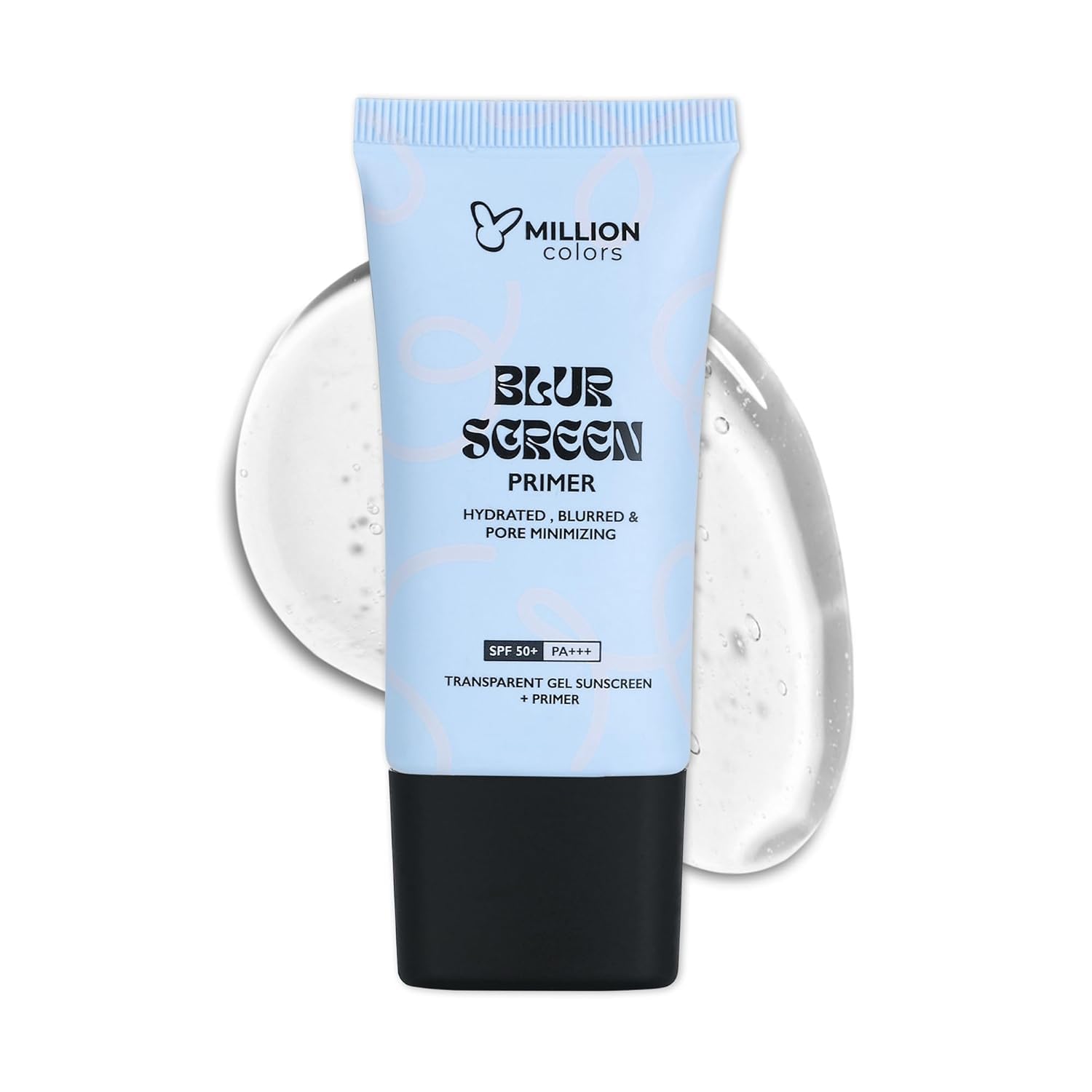 Million Colors Blur Screen Primer For Women Face Makeup | Hydrating Pore Minimizer Primer Transparent Sunscreen SPF 50 PA+++ For All Skin Types - 30ml-image-36