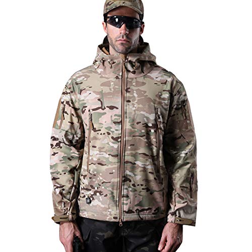 Refire Gear Men'S Soft Shell Military Tactical Outdoor Camouflage Hunting Fleece Hooded Coat thumb #5
