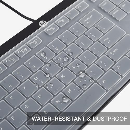 Funda Protectora Transparente de Silicona para Teclado HP USB Slim miniatura 5