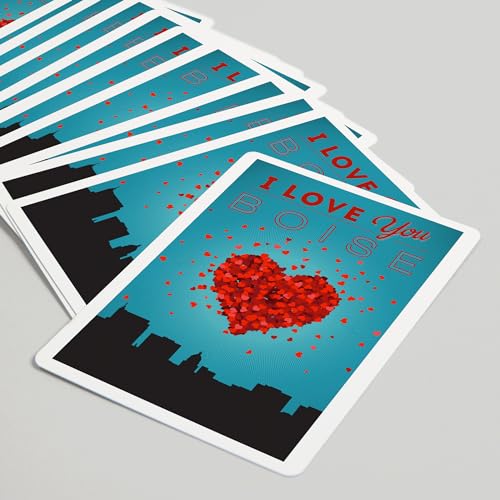 52 Cartas de Poker I Love You Boise Idaho miniatura 5