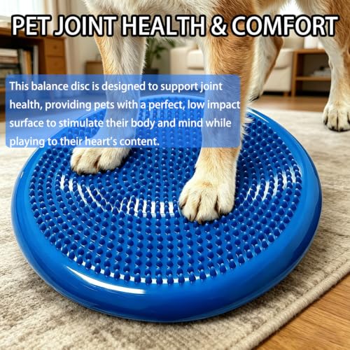 Image of Rancer Wobble Cushion Balance Disc with inflation Pump, Wiggle Seat | Core Strength Trainer, Extra Thick Non-Slip, Stability Training, Improve Sitting Posture For Sensory Kids, Adults