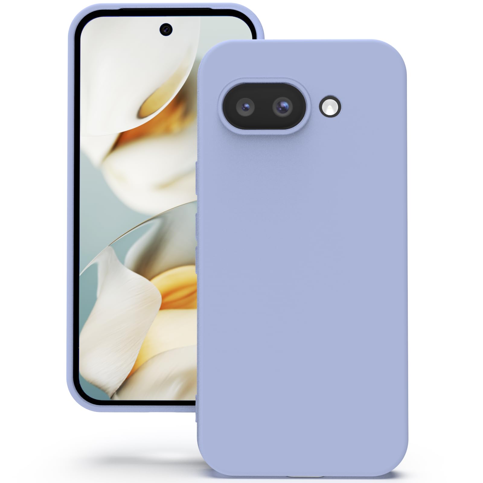 YATWIN Silicone Back Case for Google Pixel 9A, Soft-Touch Phone Back Cover for Google Pixel 9A - Lilac-image-38