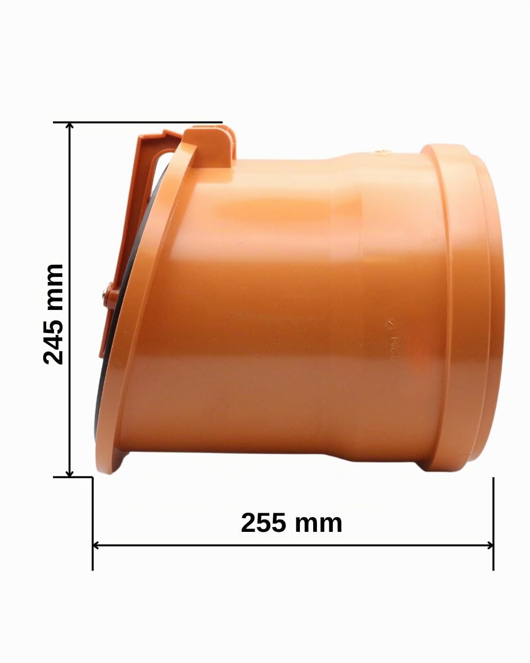 Vanne à grenouille avec couvercle en acier inoxydable pour tuyaux HT/KG DN110/DN160/DN200 (diamètre 200)