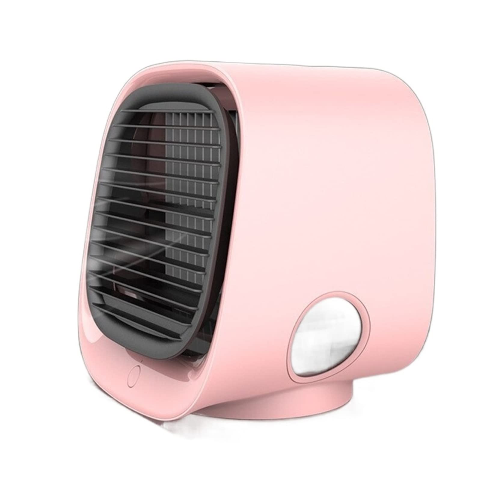 Mini Air Cooler USB Desktop Home Office Conditioner Fan Portable Airflow Comfort Refreshing Breeze(Pink)