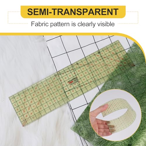 Miniatura 3 de Efuturetime Regla De Planchado En Caliente 25 X 6,5 Cm Regla De Planchado Resistente Al Calor Universal Regla Especializada Para Planchar Dobladillos Termoadhesivos, Métrico