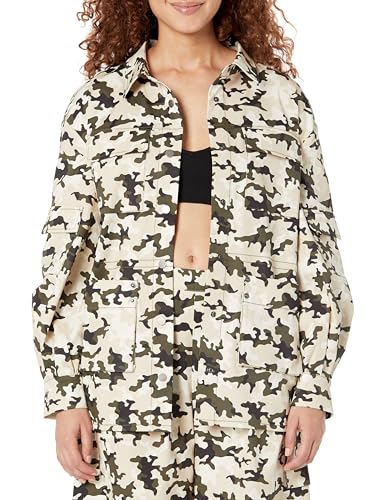 The Drop Women's Oversize-Cargo-Jacke mit Tarnmuster, von @jennylinnnn, S