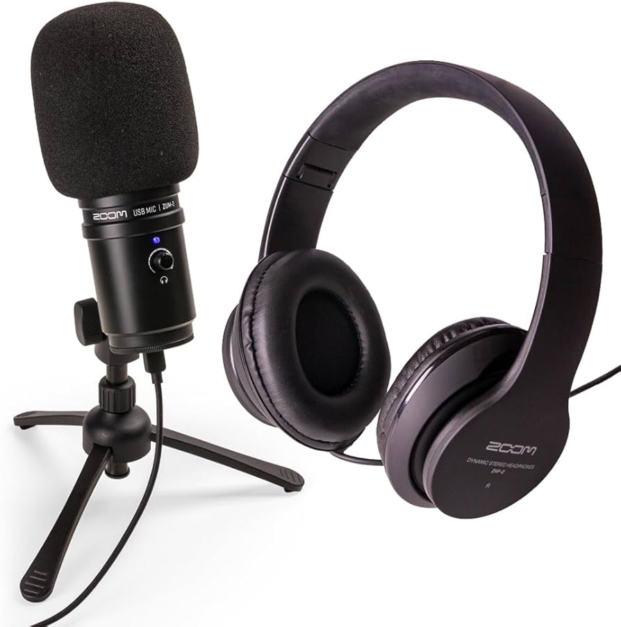 Amazon.co.jp: ZOOM USBコンデンサーマイクセット 配信用 ゲーム実況
